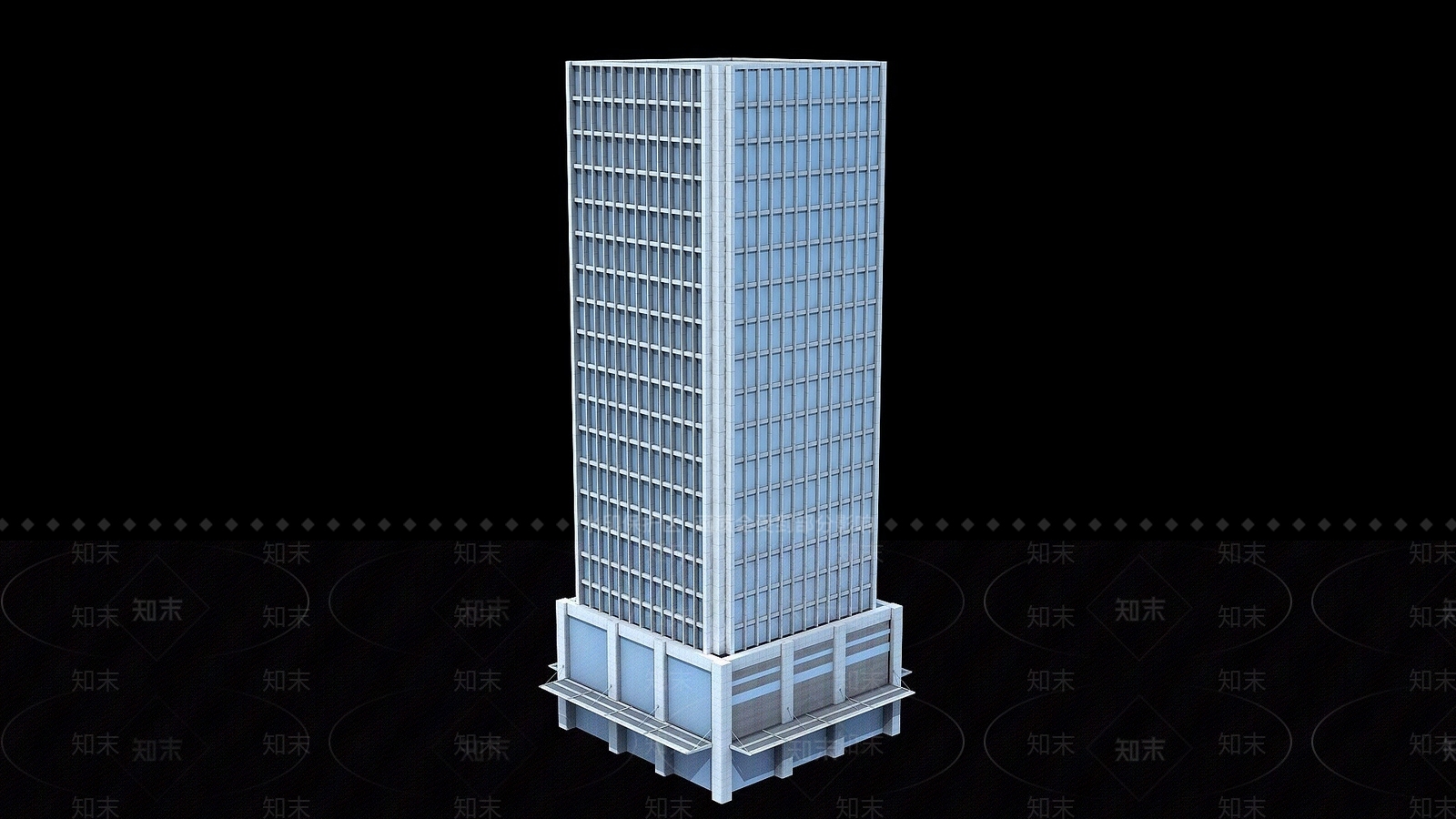 现代办公楼3D模型下载【ID:1194808975】