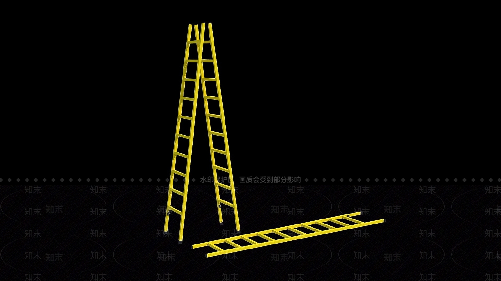 现代梯子3D模型下载【ID:1194809185】