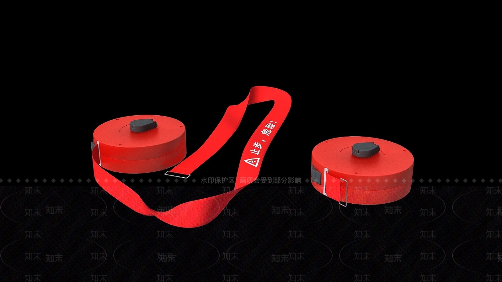 现代警示带3D模型下载【ID:1194809199】