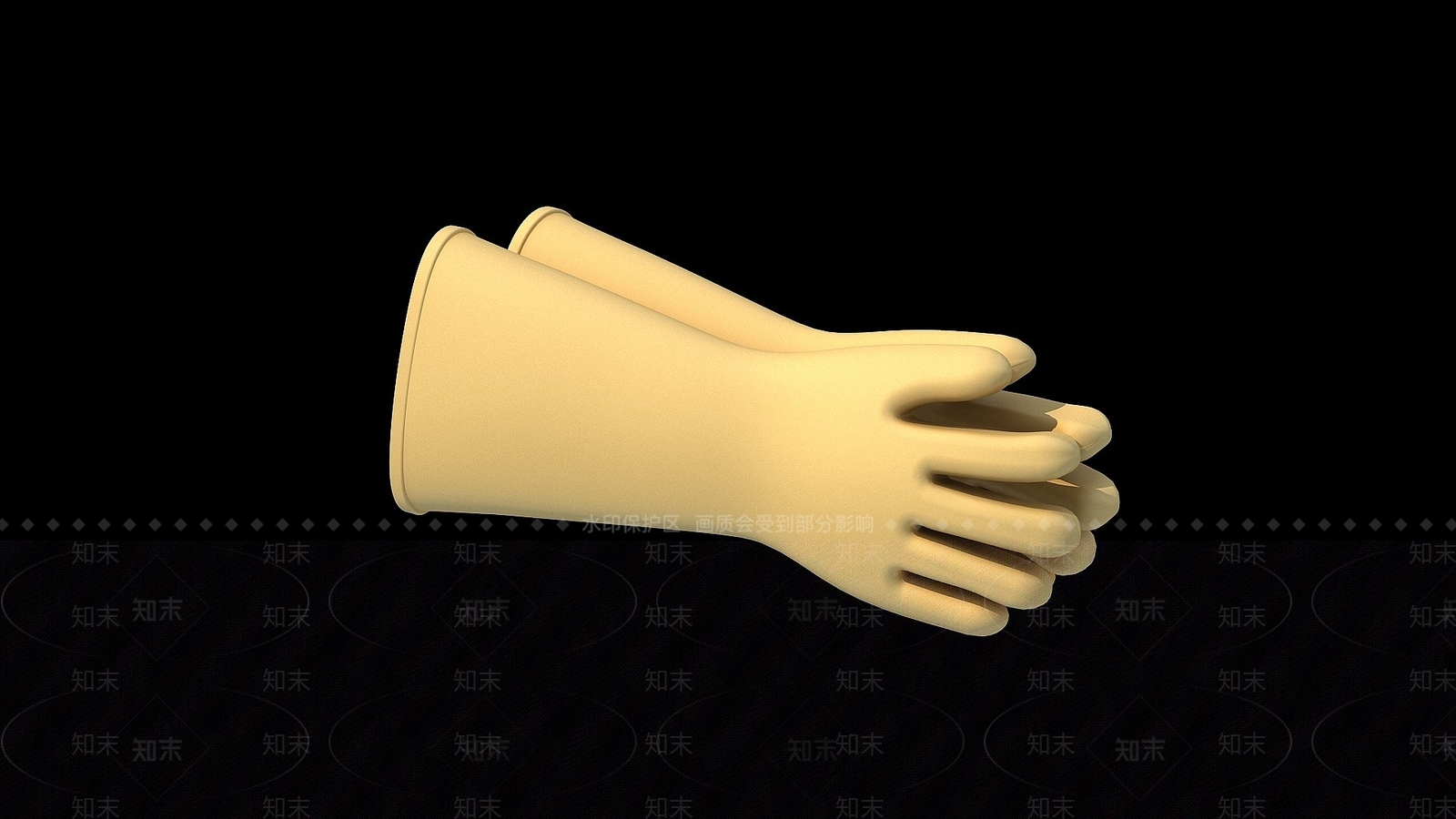 现代胶皮手套3D模型下载【ID:1194809251】