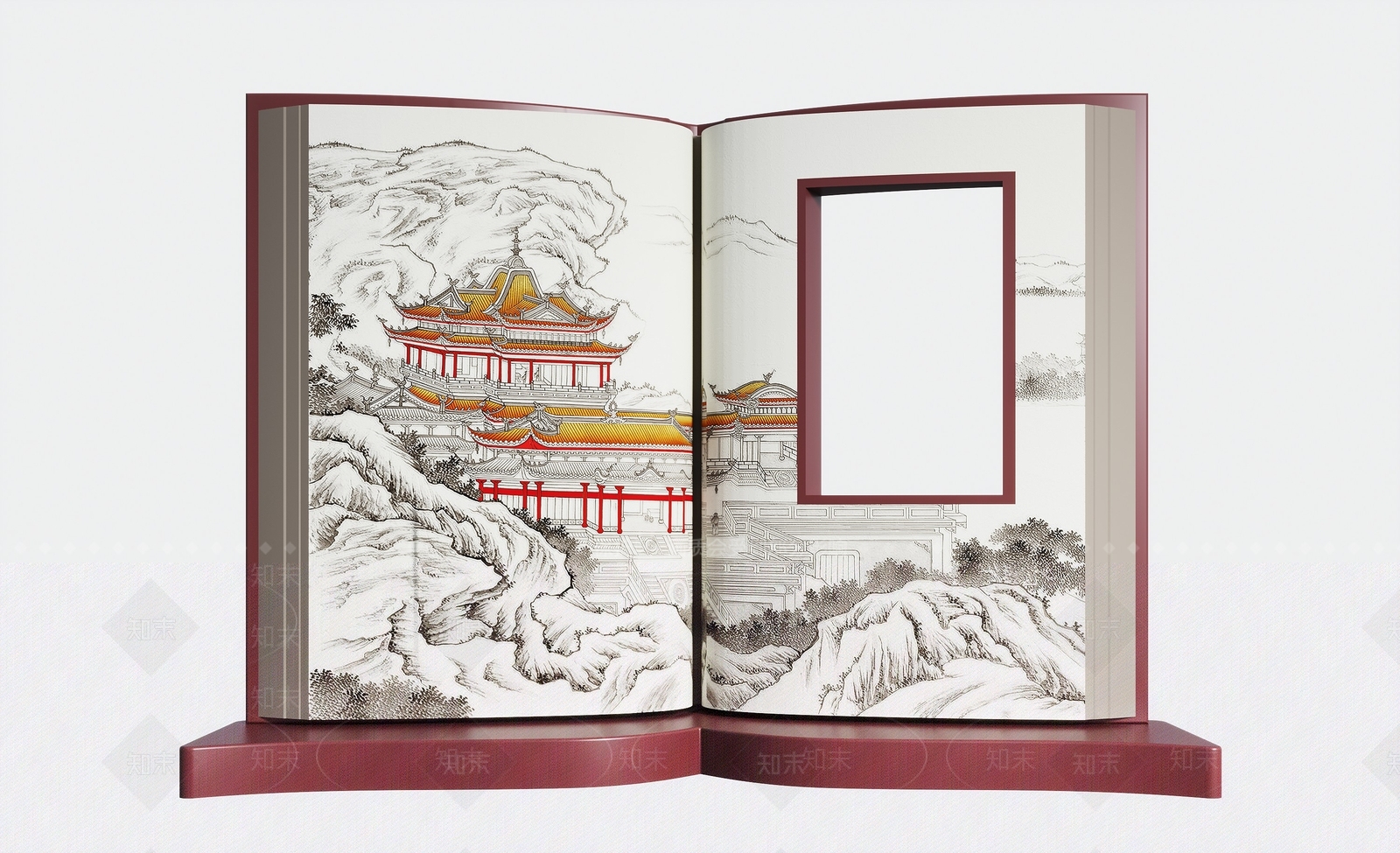 现代景观雕塑3D模型下载【ID:1194812368】