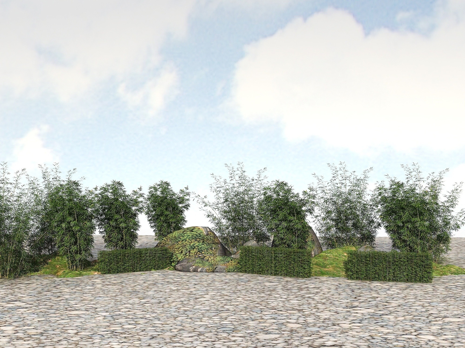 现代精品景观竹子植物3D模型下载【ID:1194813208】