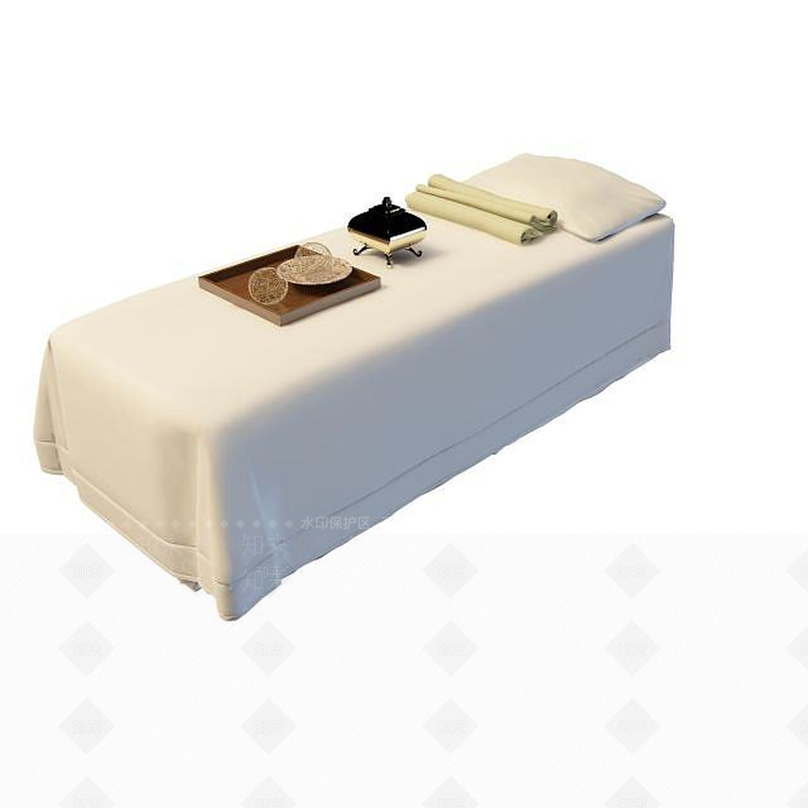 现代桑拿床3D模型下载【ID:1194813683】