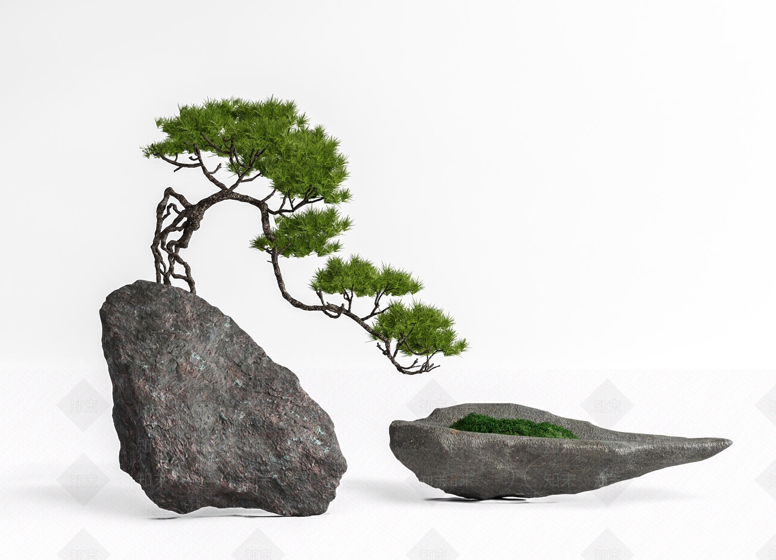 现代石头SU模型下载【ID:1194814433】