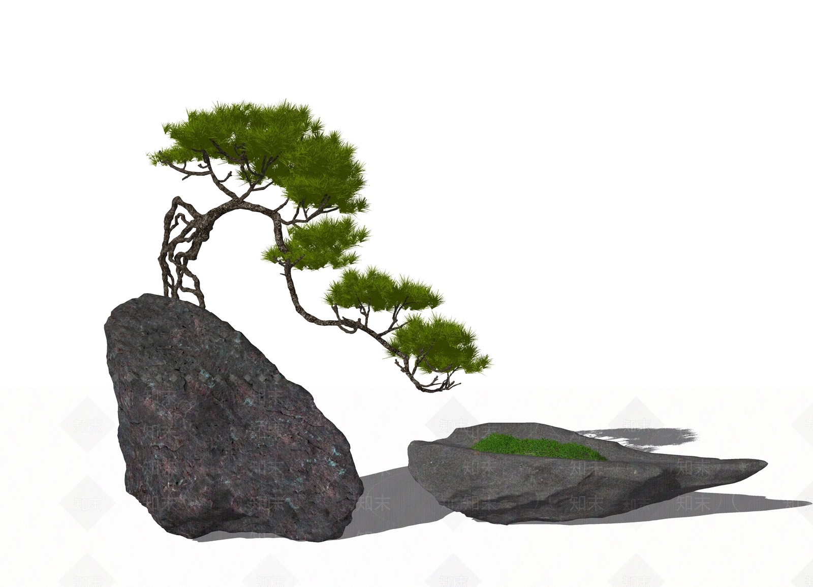 现代石头SU模型下载【ID:1194814433】