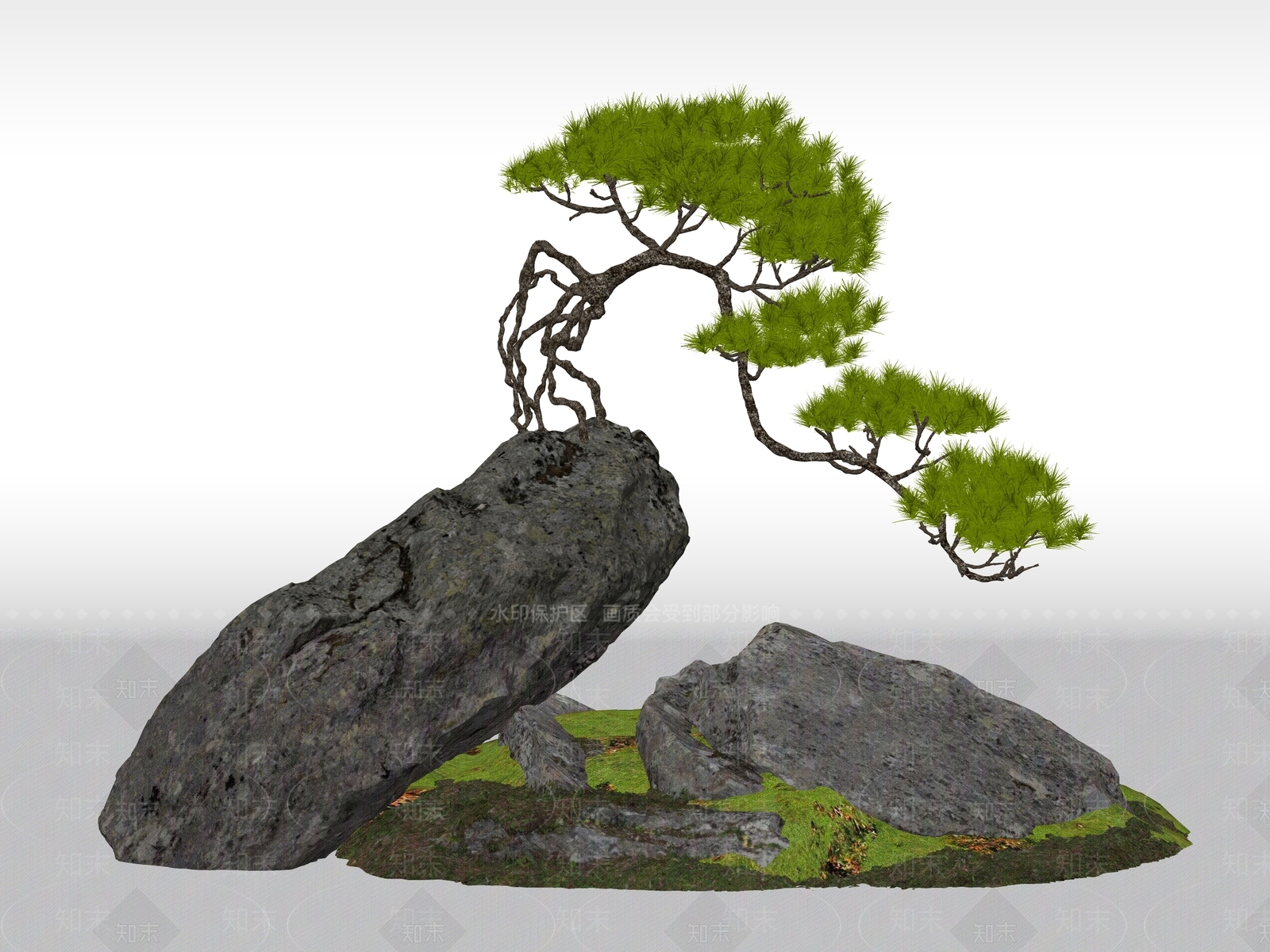 新中式石头SU模型下载【ID:1194814504】