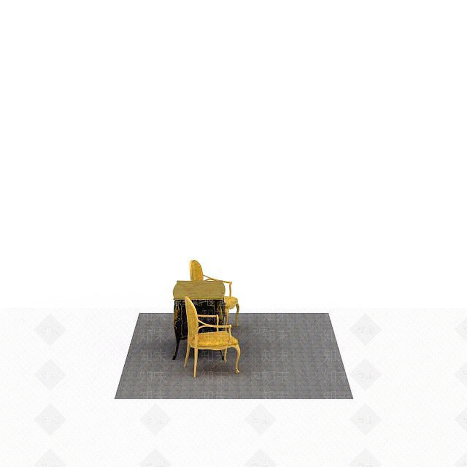 现代书桌椅3D模型下载【ID:1194816887】