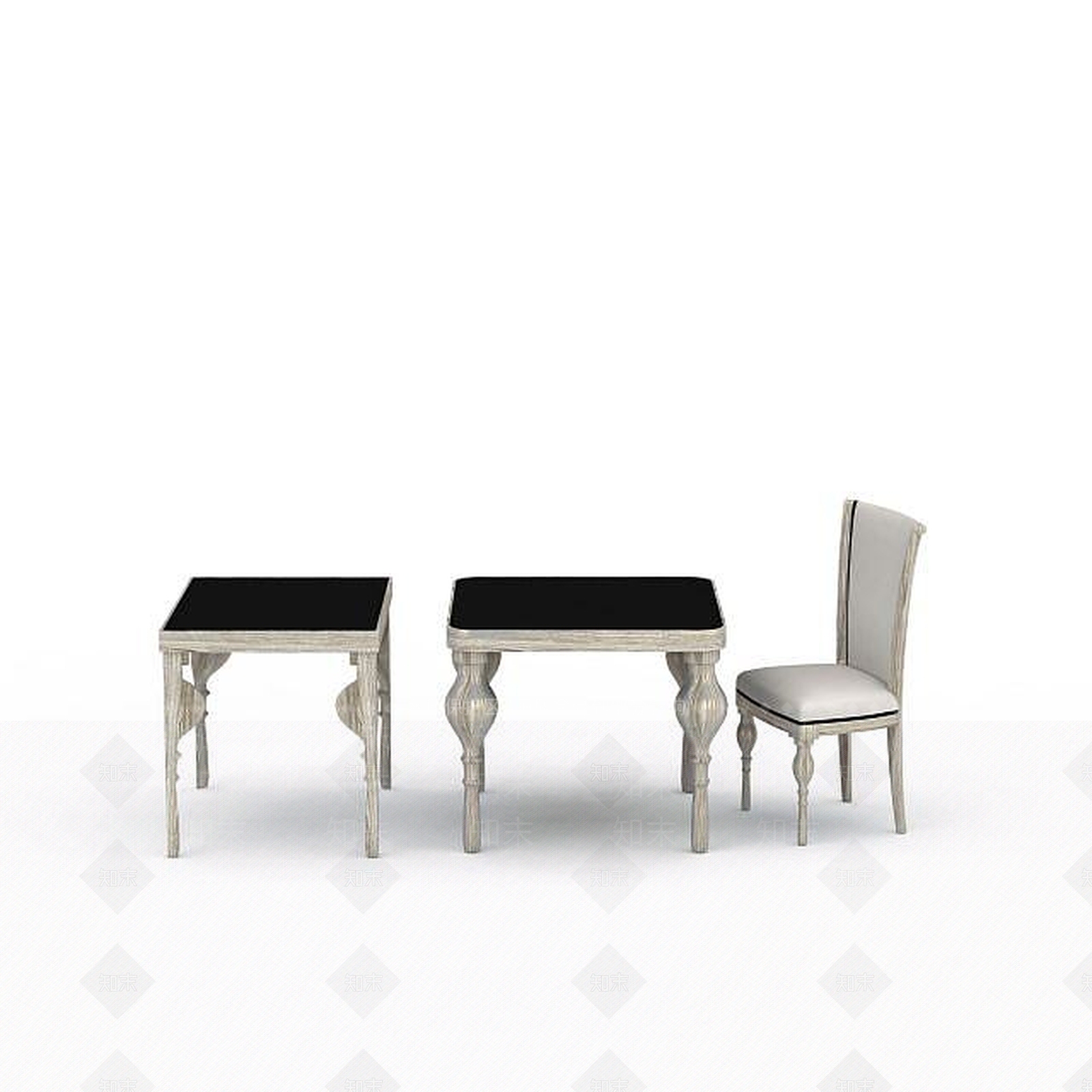 现代书桌椅3D模型下载【ID:1194816971】
