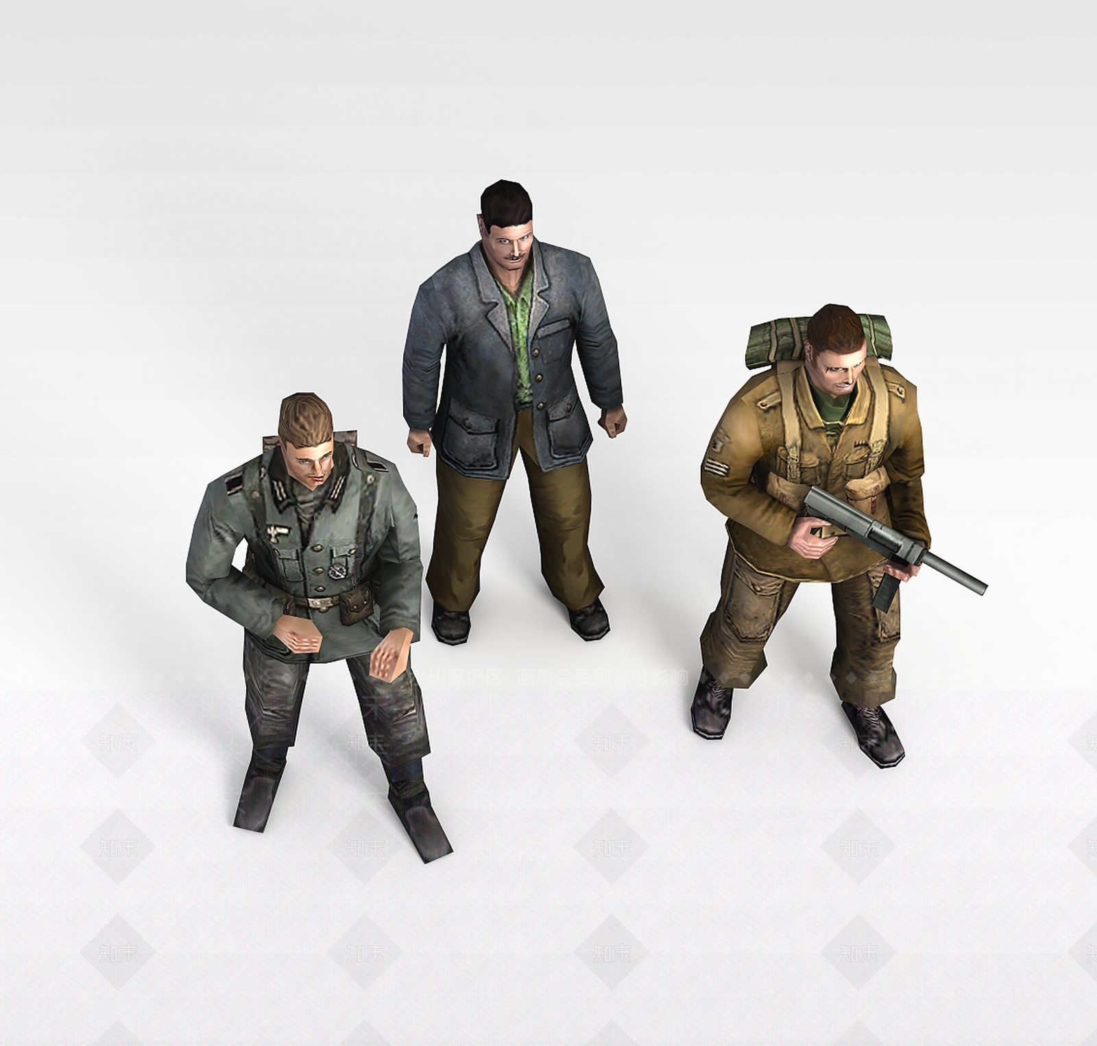 现代虚拟人物3D模型下载【ID:1198918541】