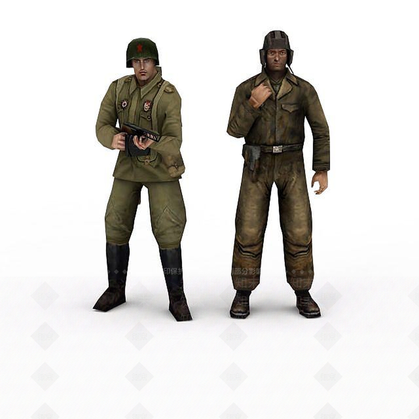 现代虚拟人物3D模型下载【ID:1198918403】