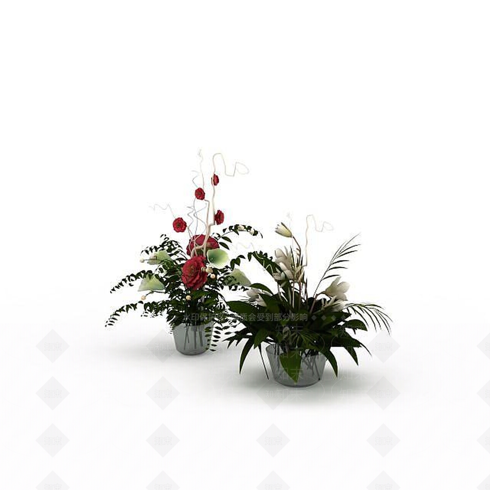 现代摆件组合3D模型下载【ID:1194819953】