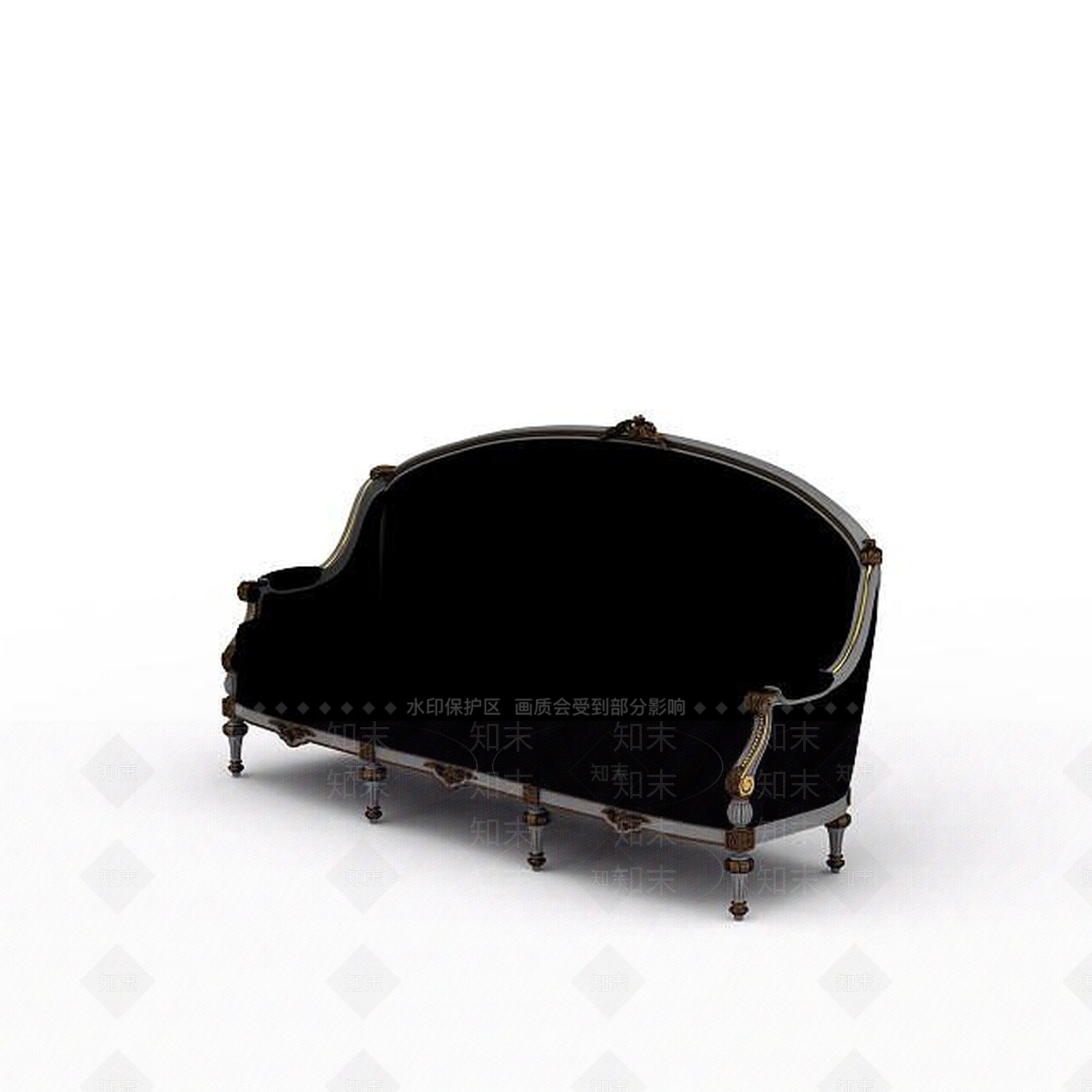 现代双人沙发3D模型下载【ID:1198917957】
