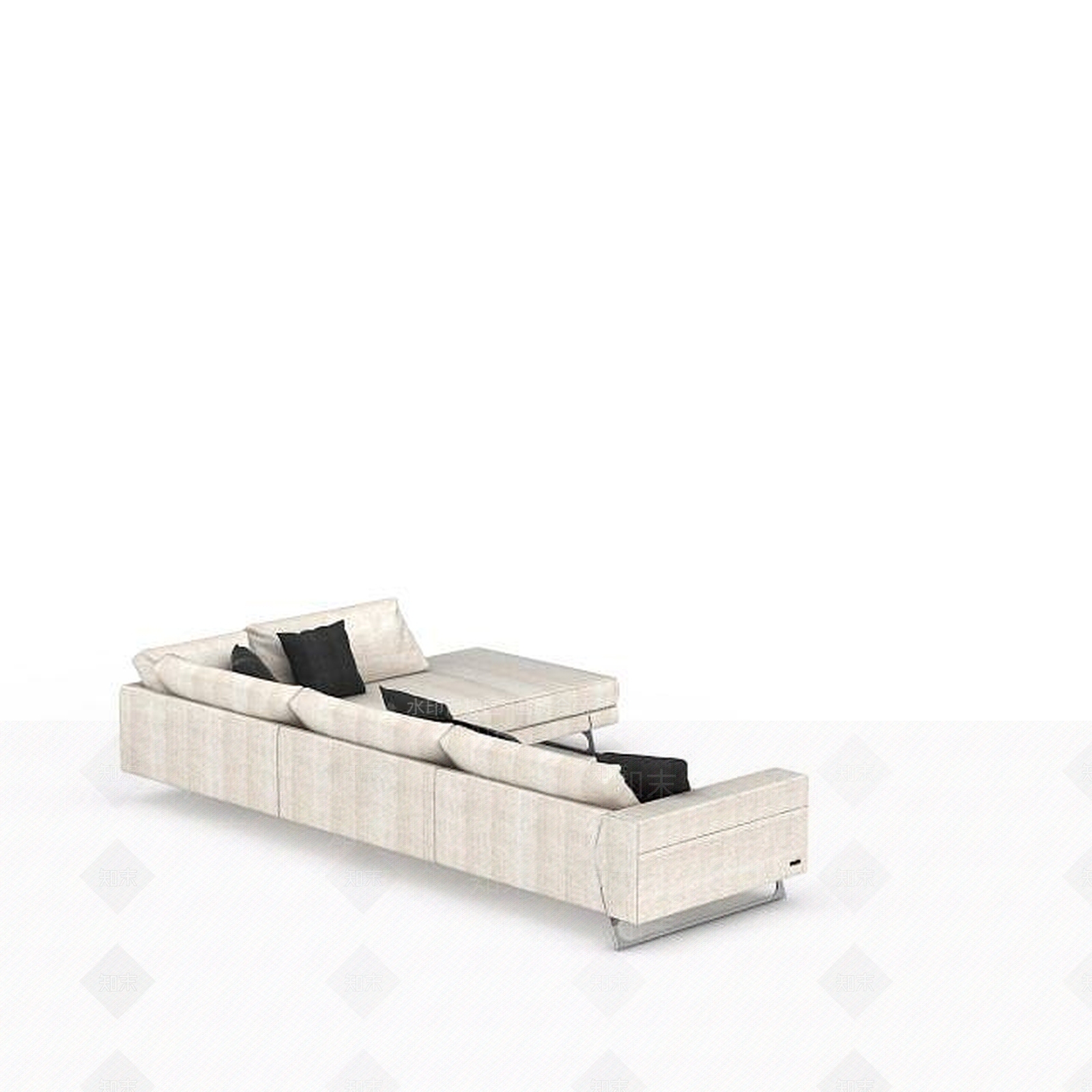现代双人沙发3D模型下载【ID:1194820648】