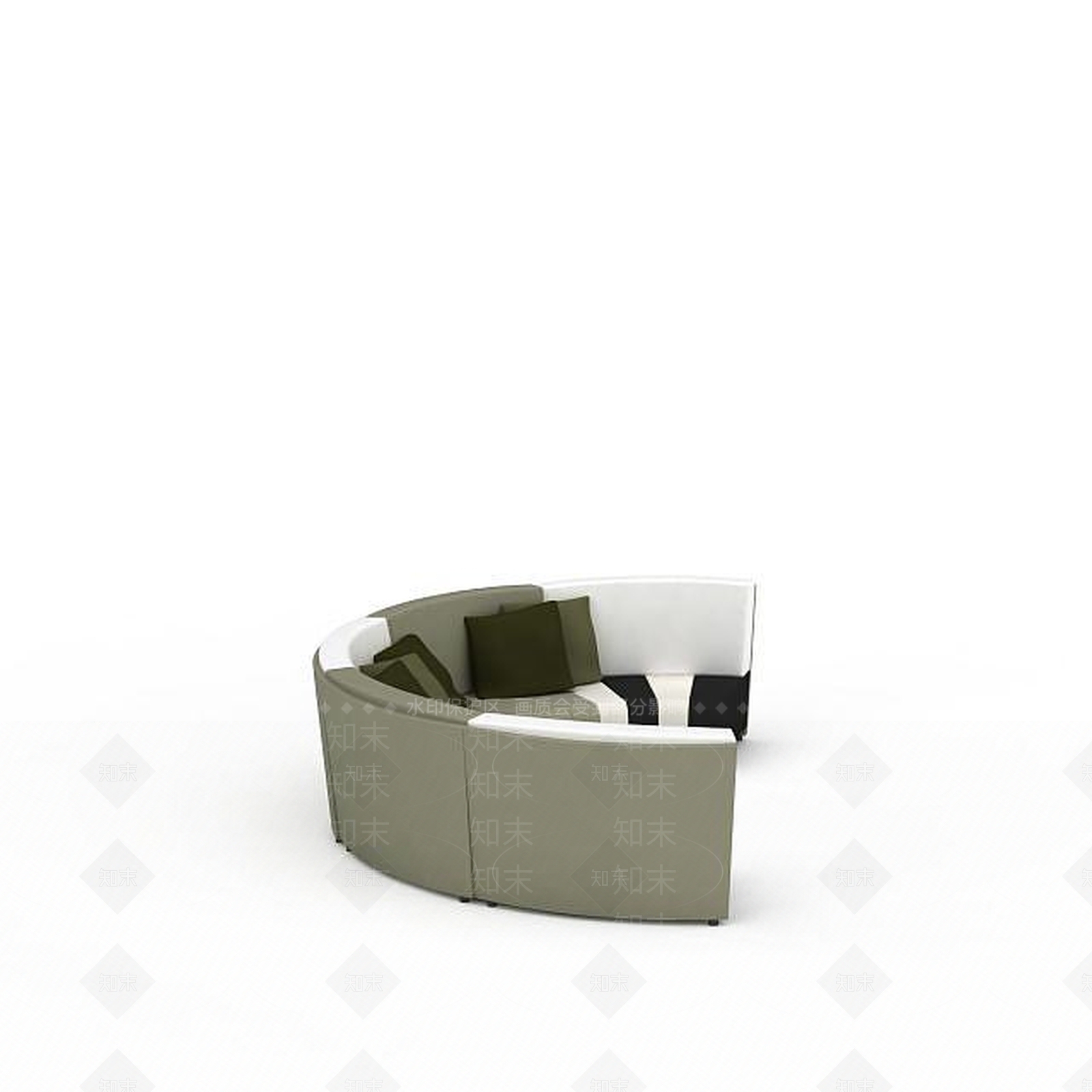 现代双人沙发3D模型下载【ID:1198917995】