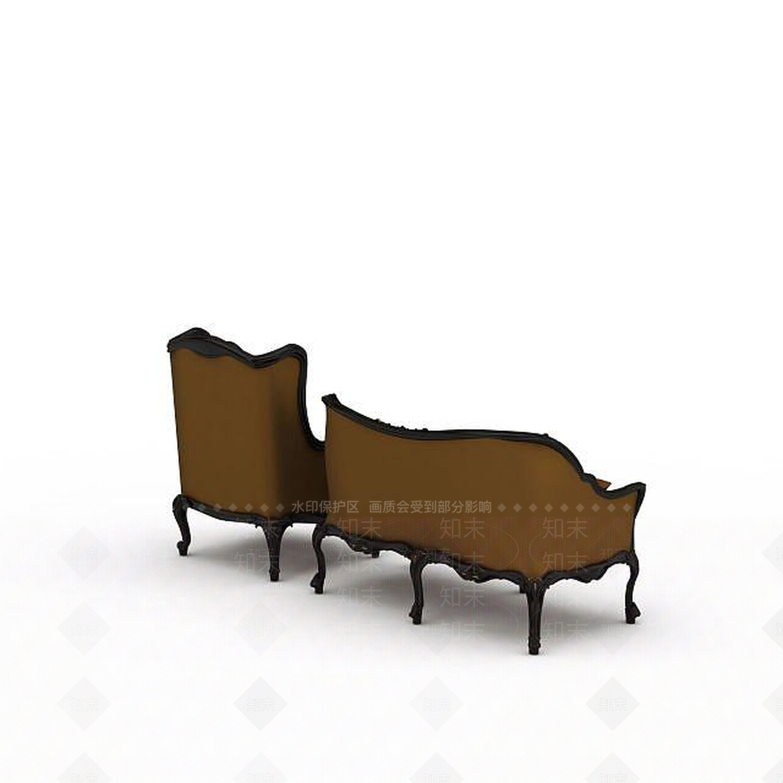 现代双人沙发3D模型下载【ID:1198927172】