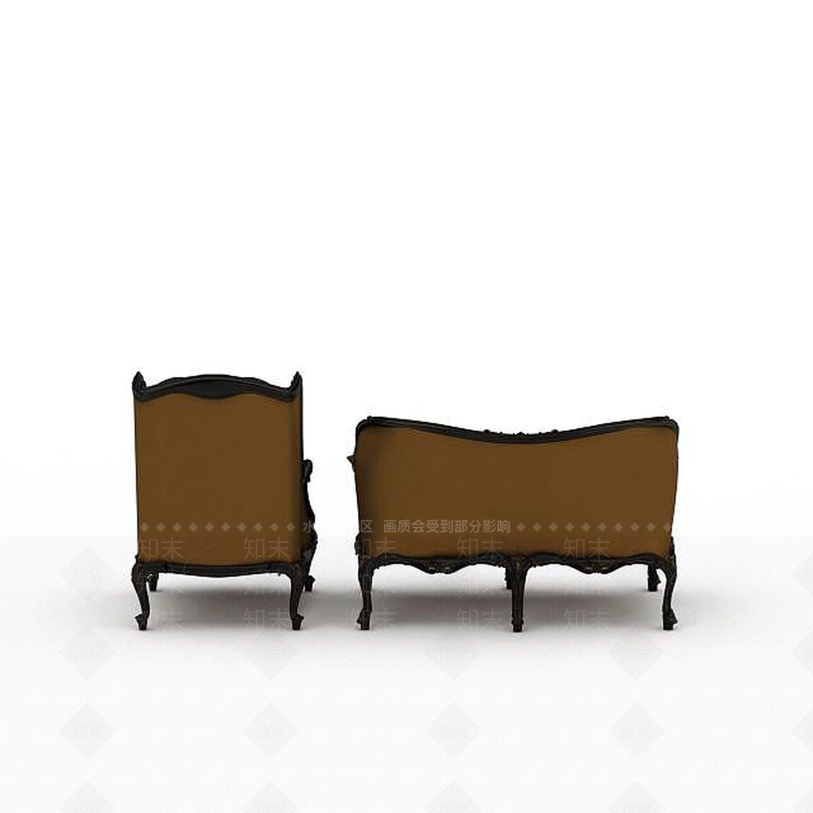 现代双人沙发3D模型下载【ID:1198927172】