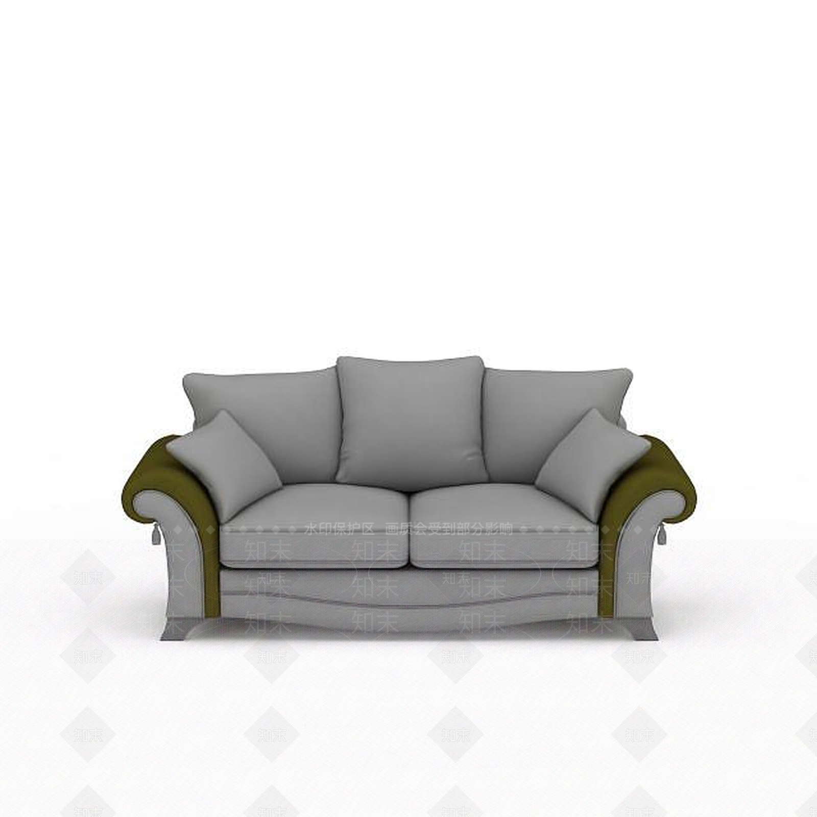 现代双人沙发3D模型下载【ID:1198917832】