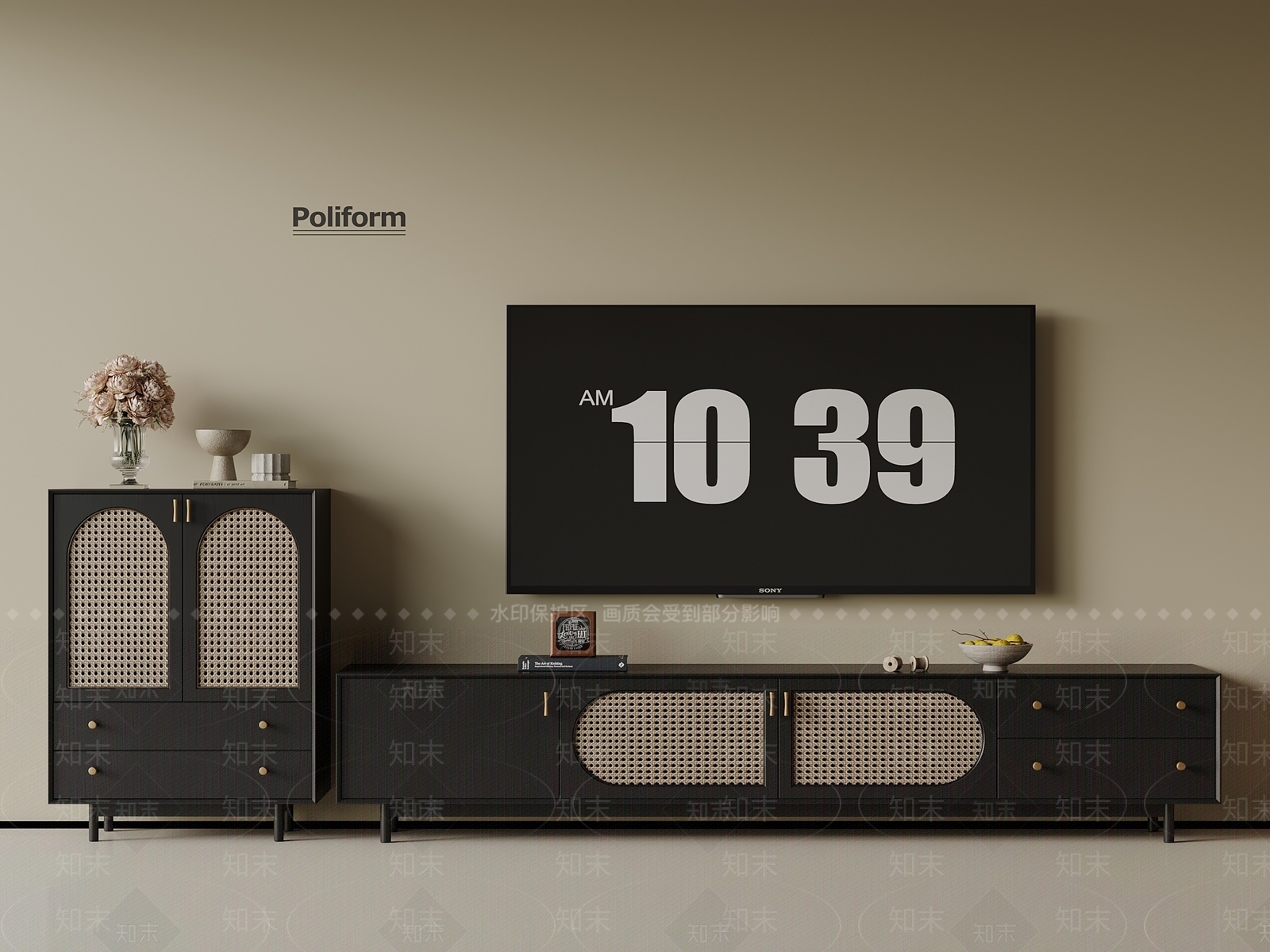 法式电视柜SU模型下载【ID:1194827319】