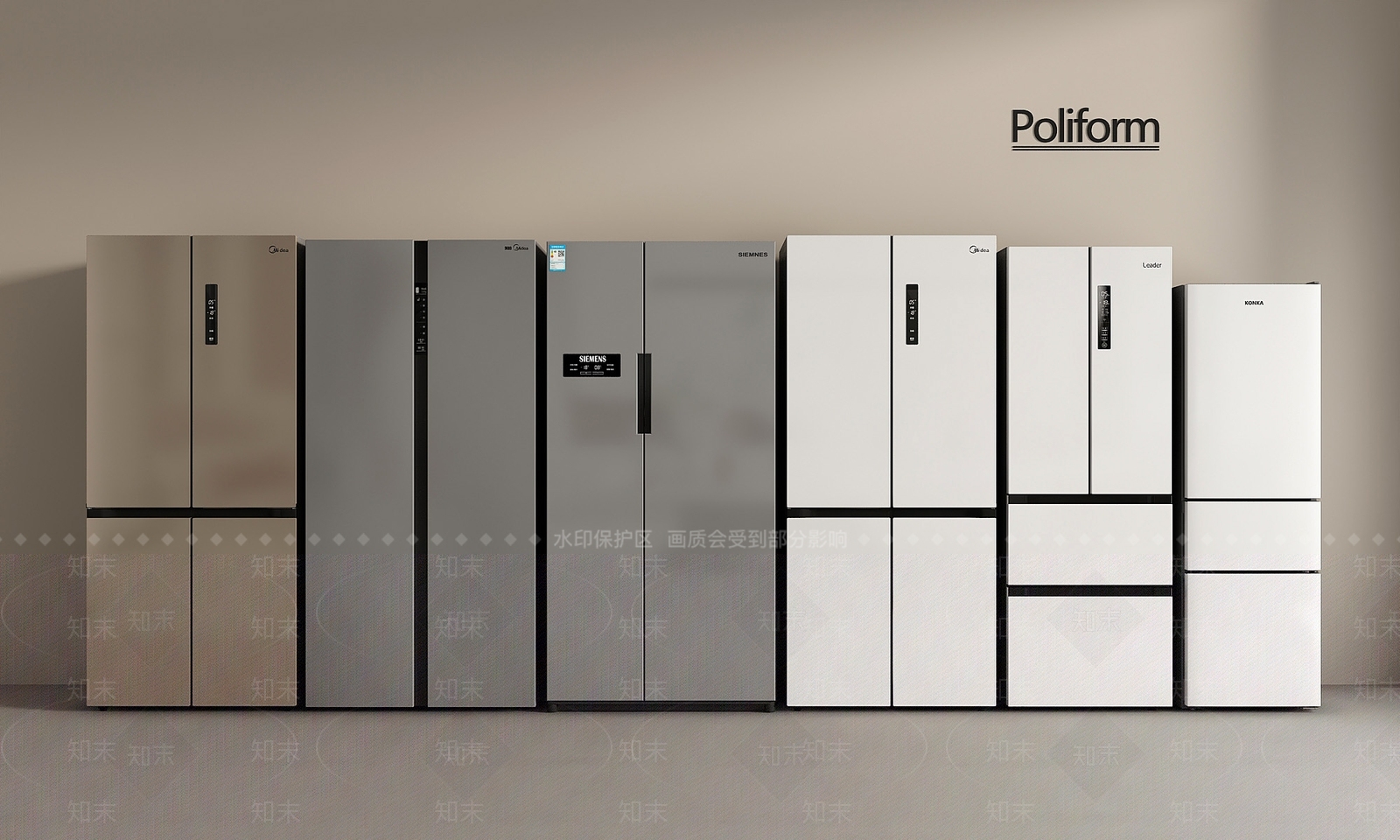 冰箱SU模型下载【ID:1194829659】