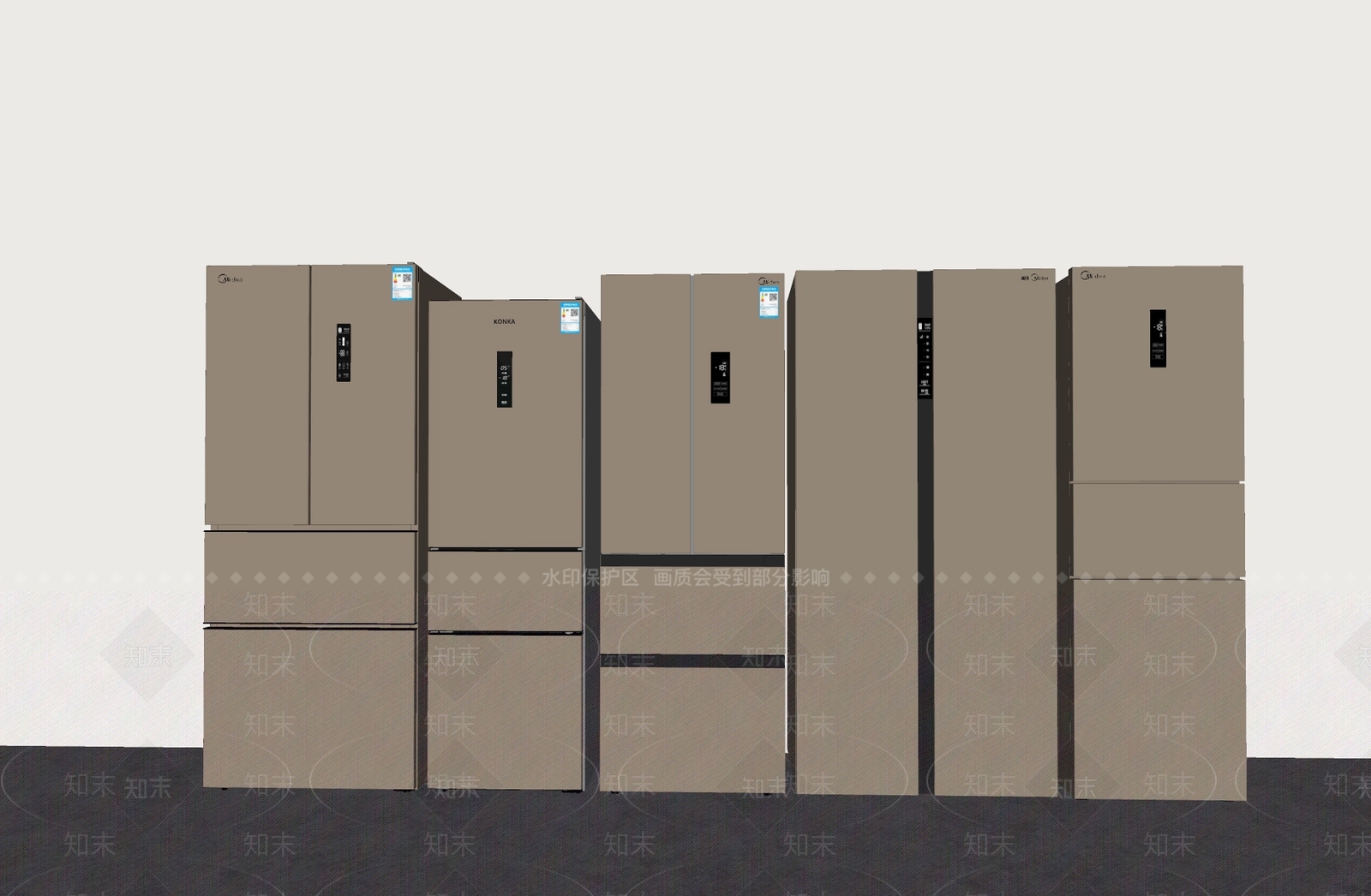 冰箱SU模型下载【ID:1194830421】
