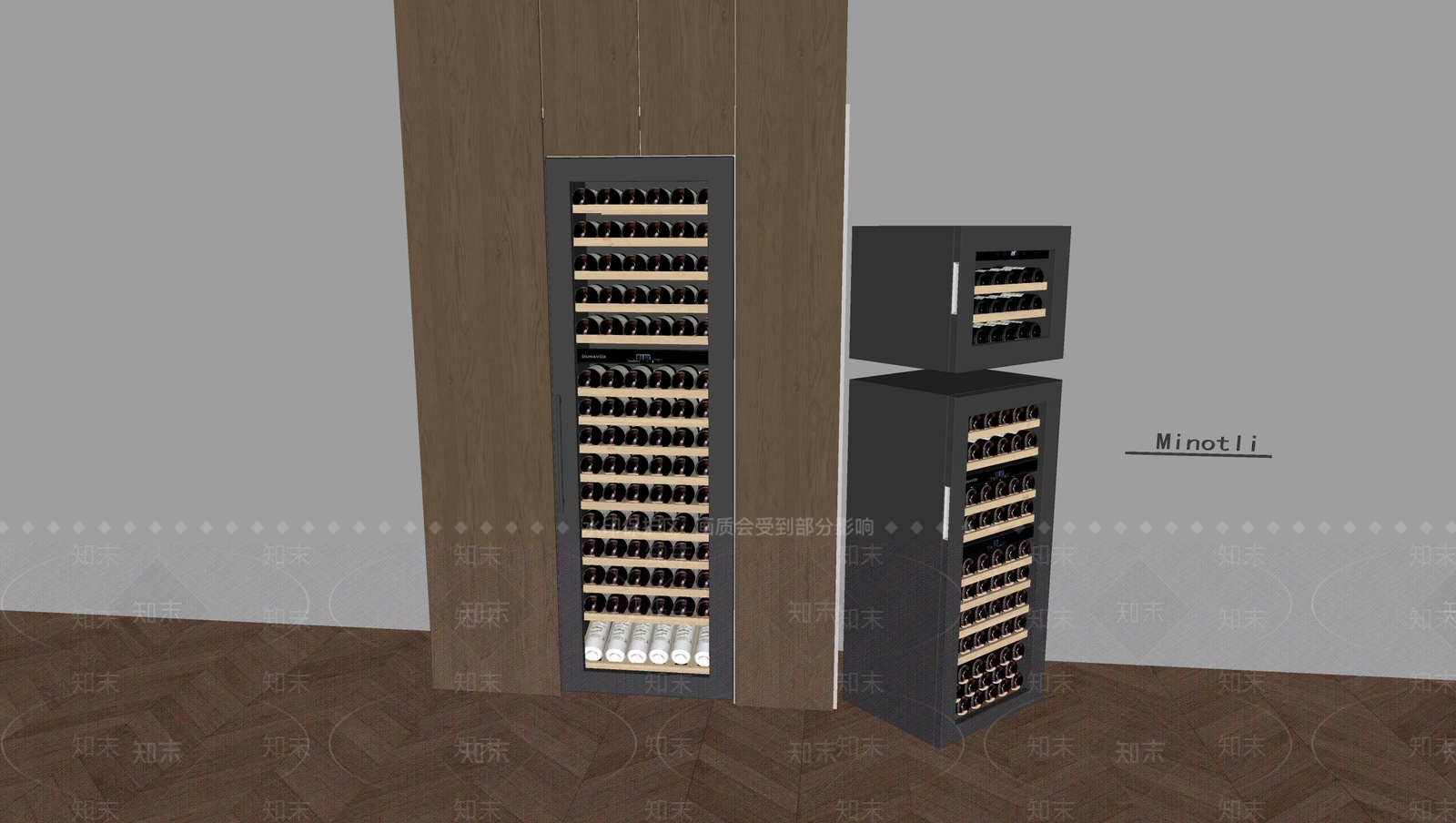 轻奢酒柜SU模型下载【ID:1194830400】