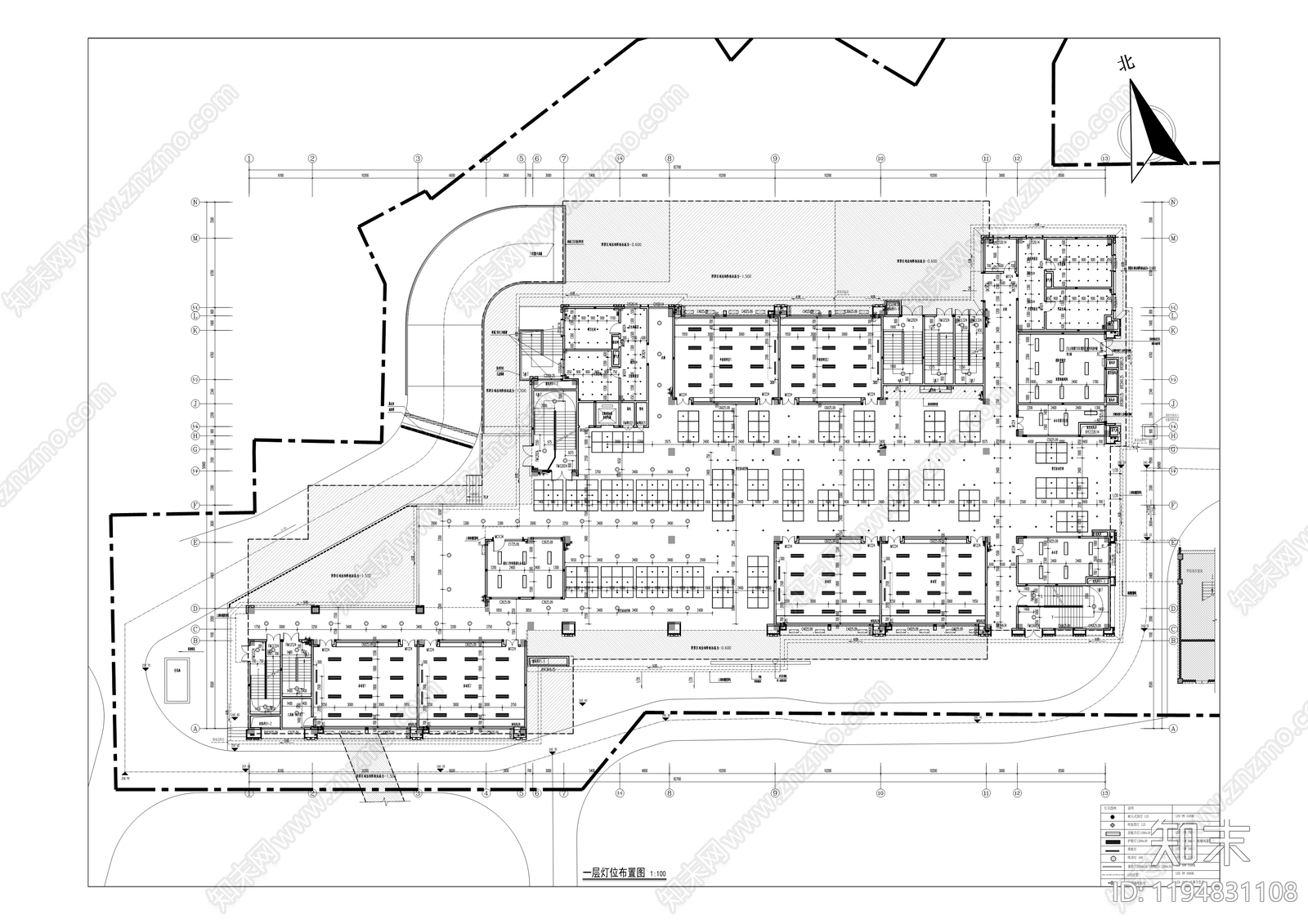 现代学校建筑cad施工图下载【ID:1194831108】