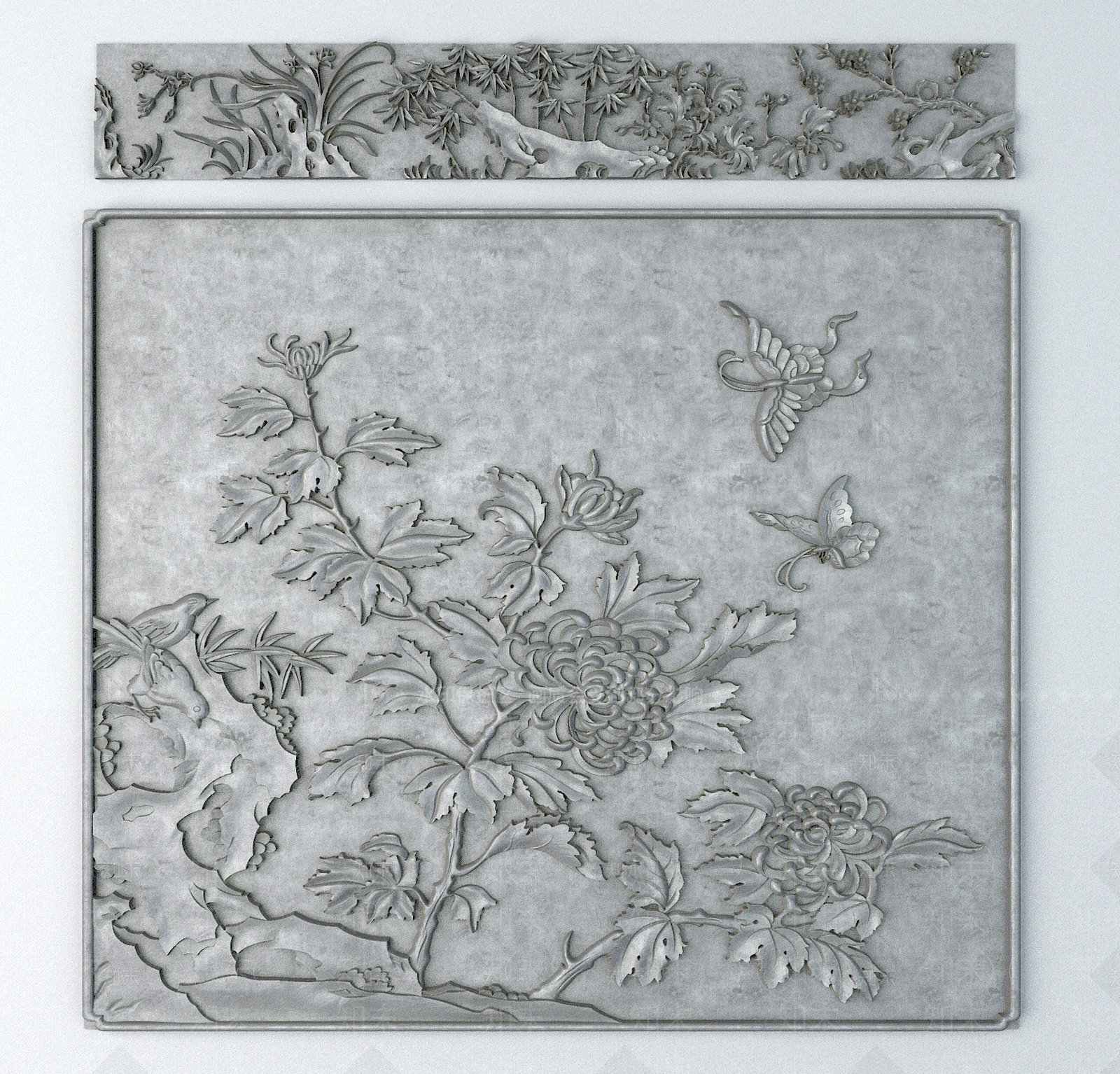 中式雕花3D模型下载【ID:1194831967】