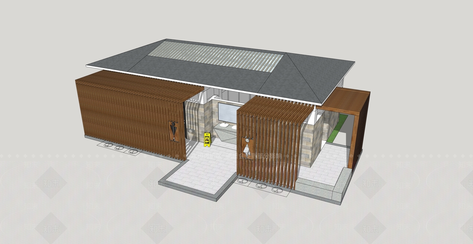 现代其他景观小建筑SU模型下载【ID:1194834045】