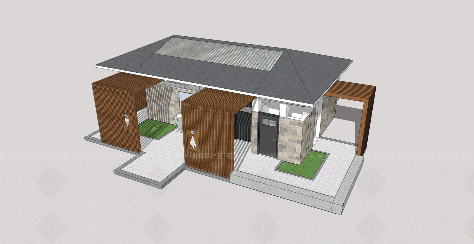 现代其他景观小建筑SU模型下载【ID:1194834231】