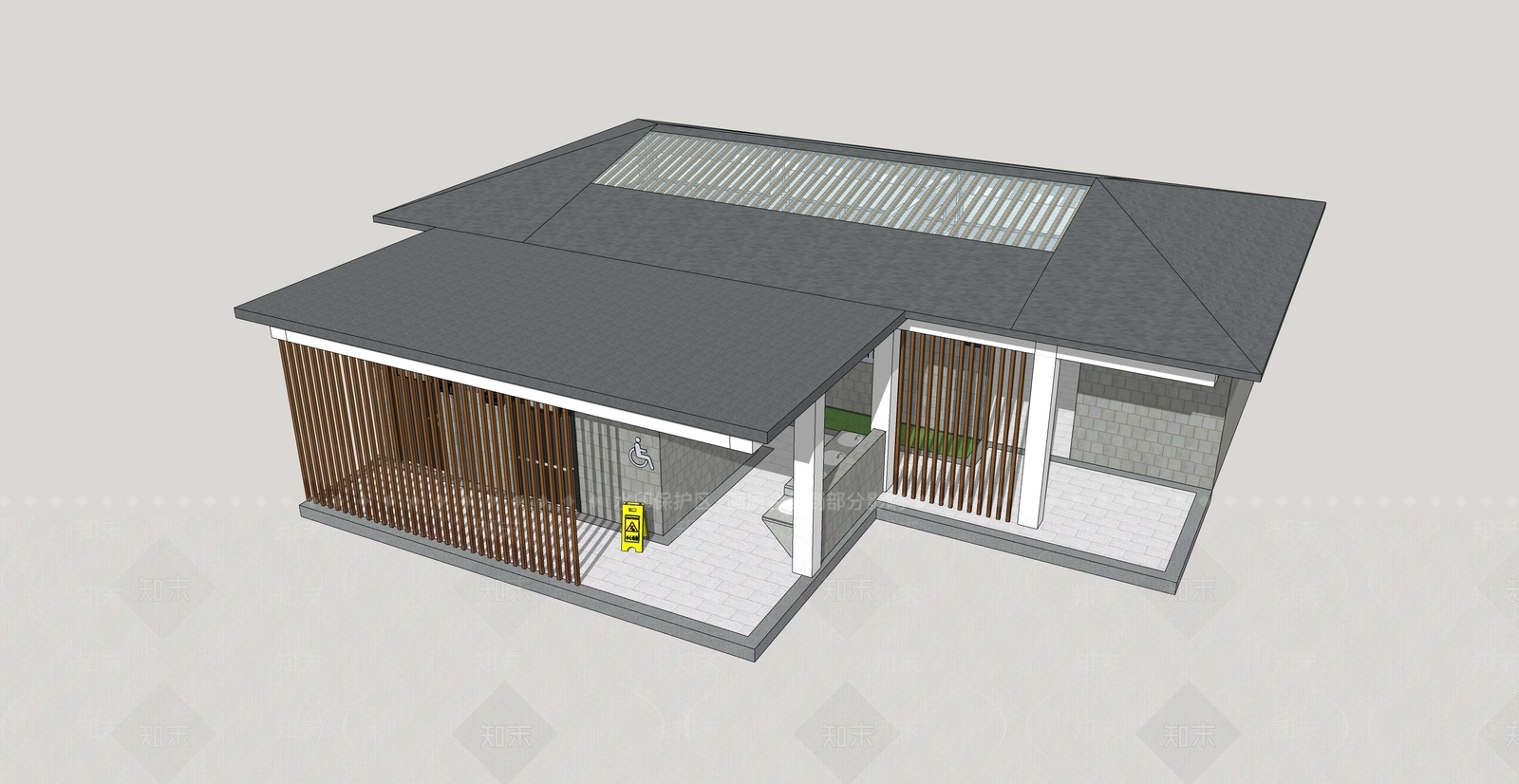 现代其他景观小建筑SU模型下载【ID:1194834310】