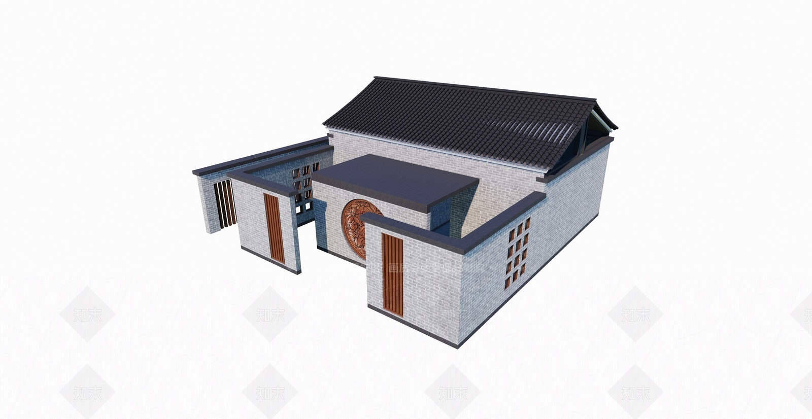 新中式其他景观小建筑SU模型下载【ID:1194835849】