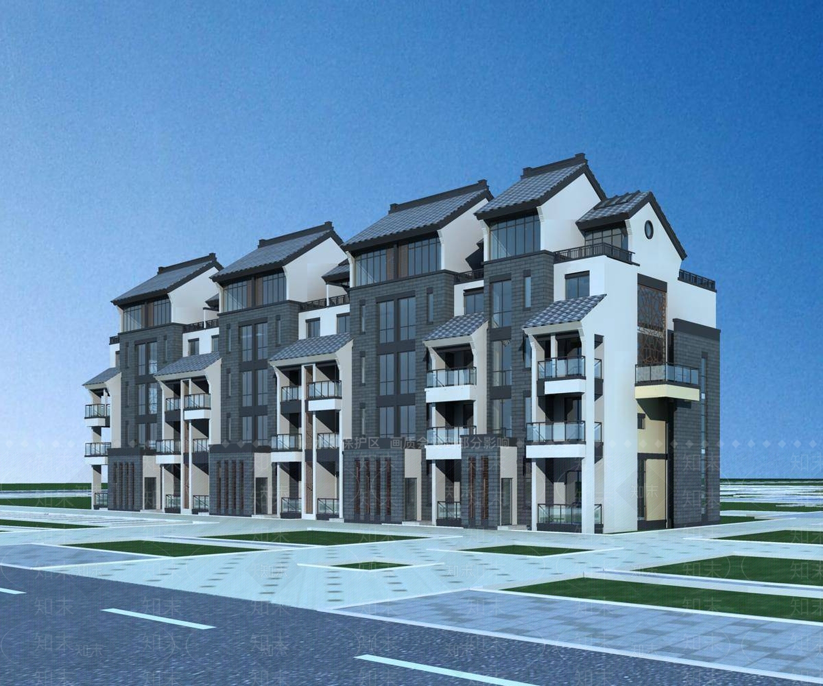 中式其他住宅外观3D模型下载【ID:1194841788】