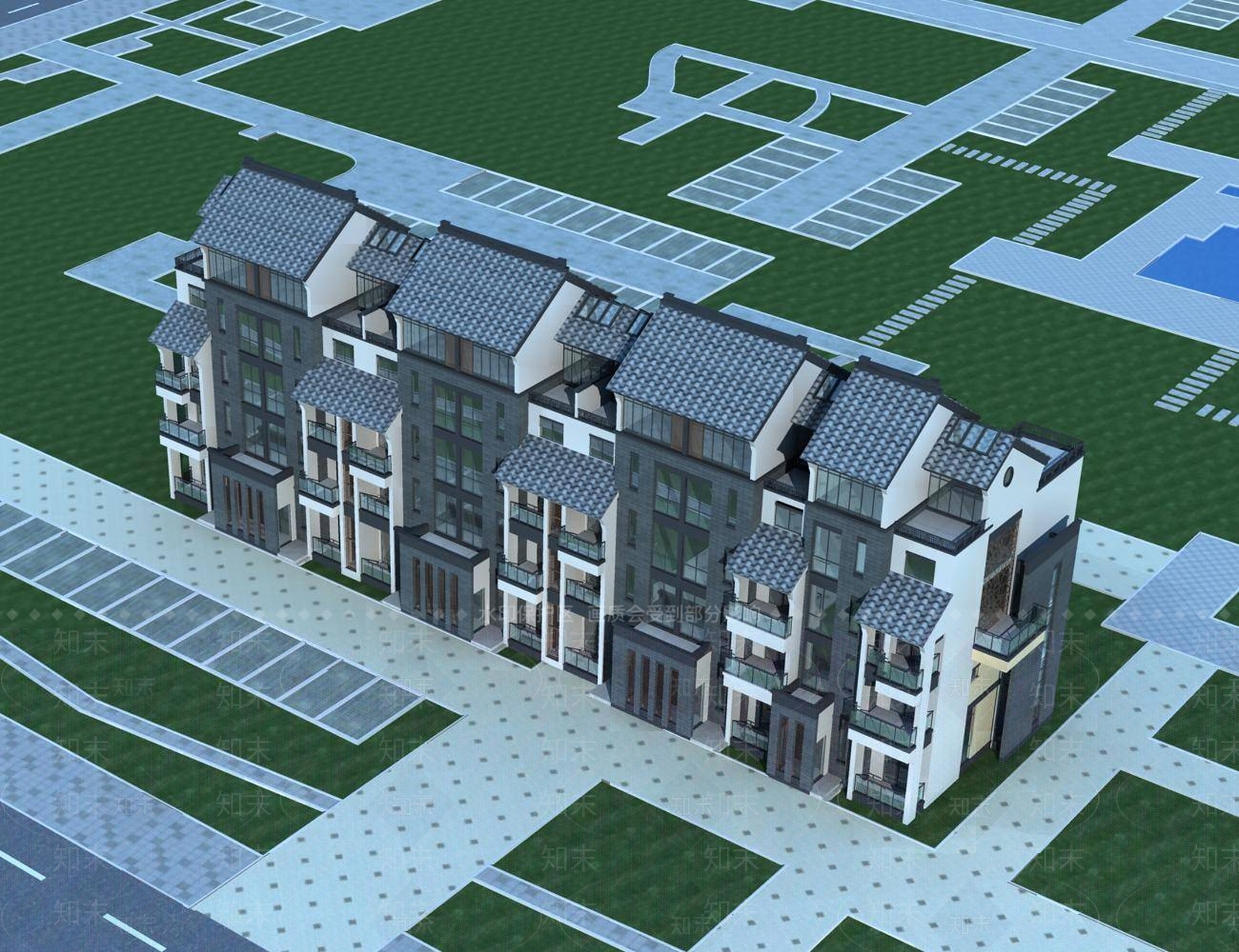 中式其他住宅外观3D模型下载【ID:1194841788】
