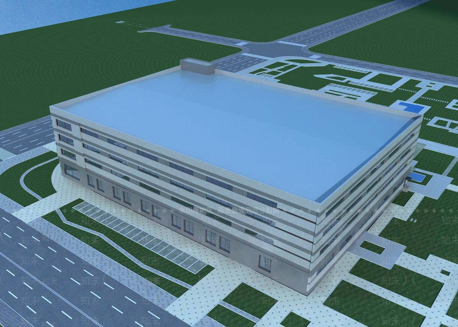现代厂房3D模型下载【ID:1194843061】