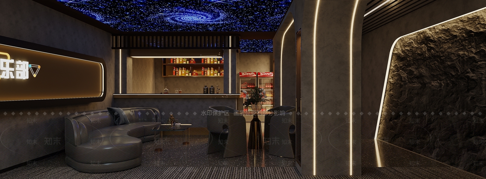 现代台球室3D模型下载【ID:1194845350】
