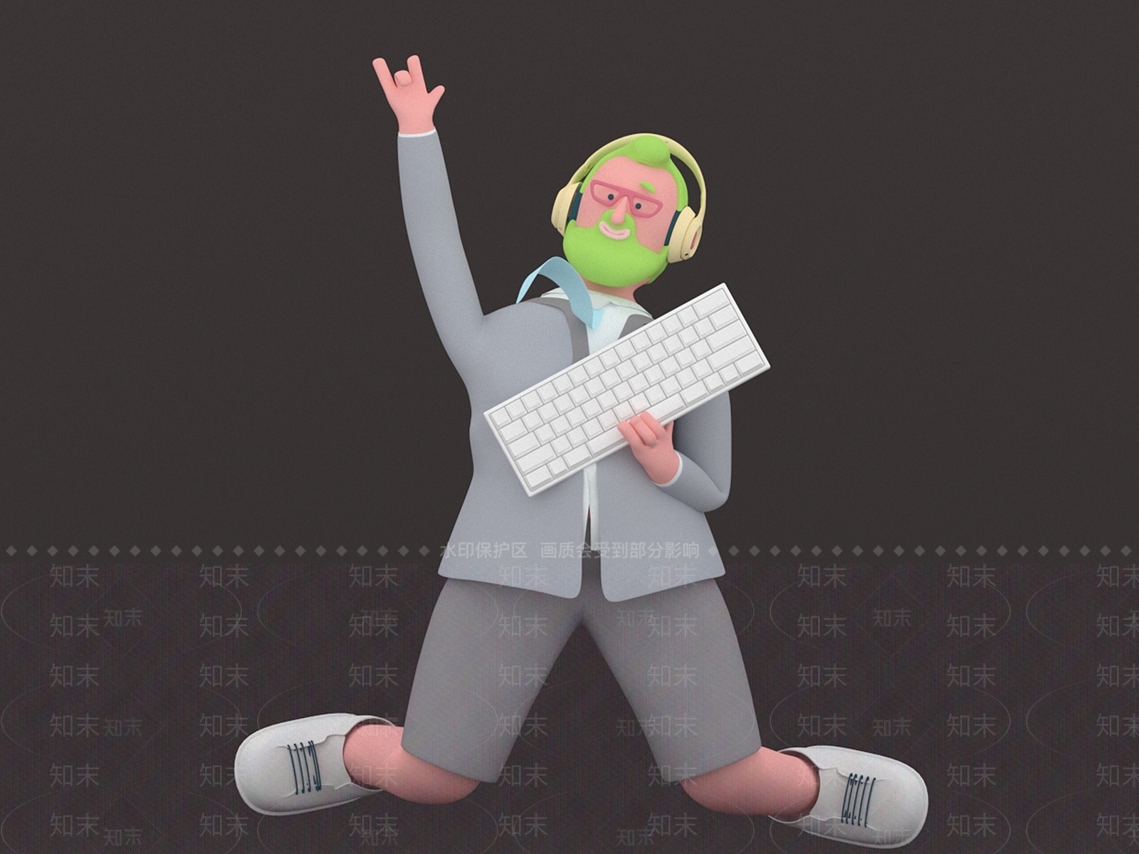 虚拟人物3D模型下载【ID:1194850212】