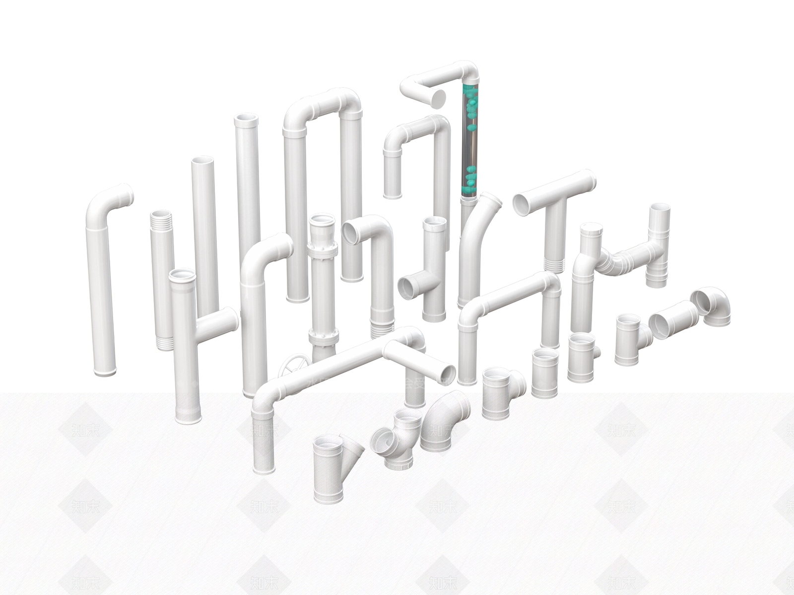 管道零件SU模型下载【ID:1194850506】