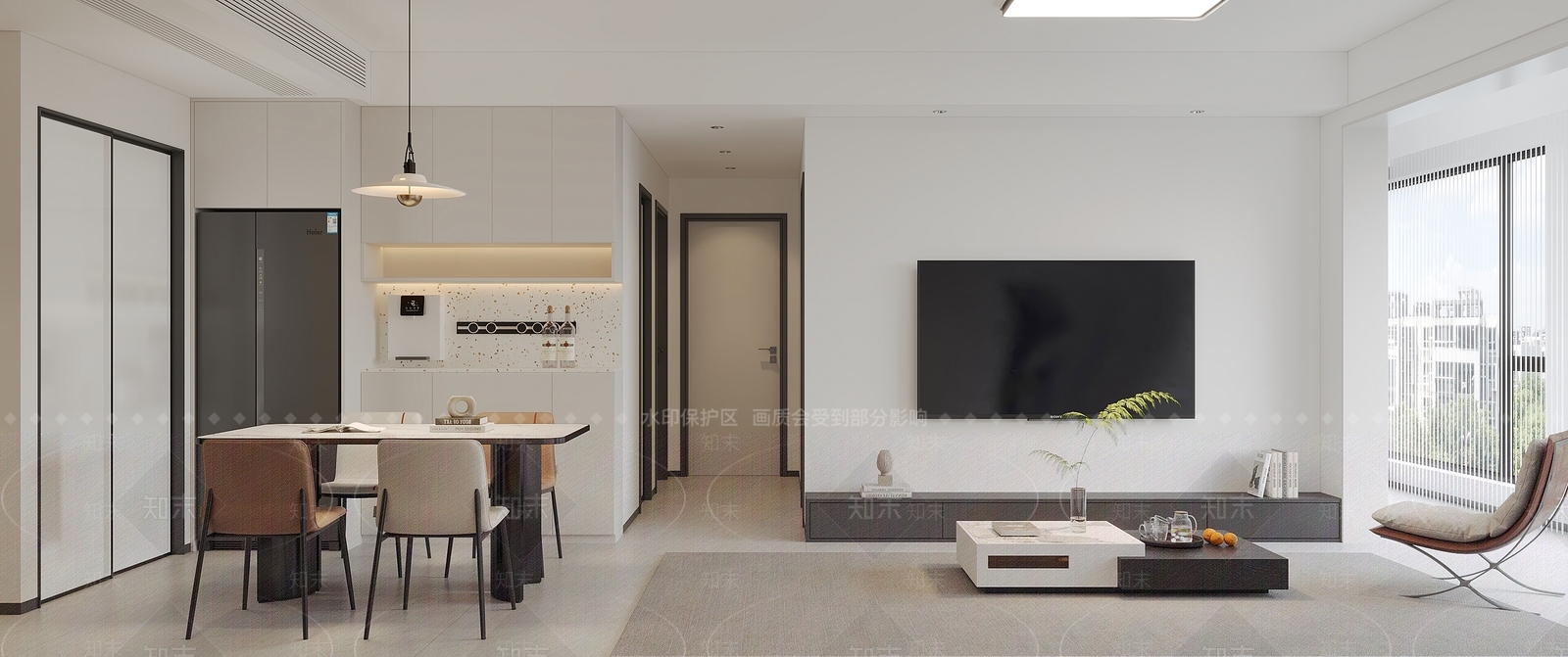 现代客餐厅3D模型下载【ID:1215136098】