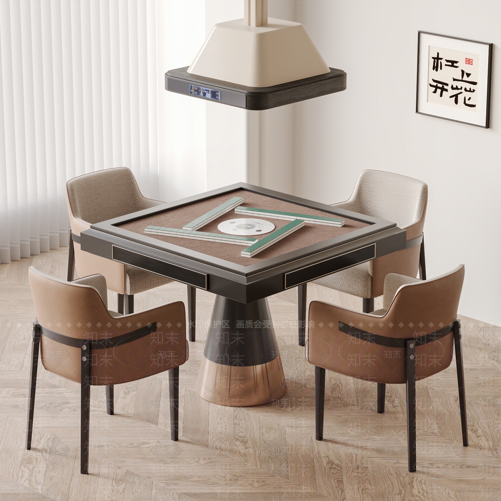 麻将桌3D模型下载【ID:1194852671】
