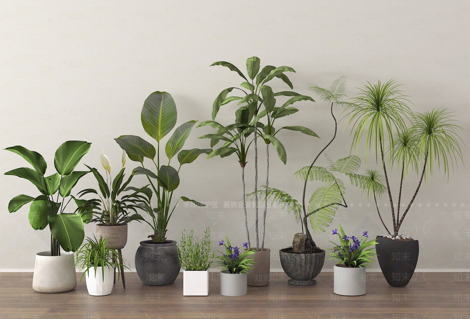 盆栽3D模型下载【ID:1194857321】