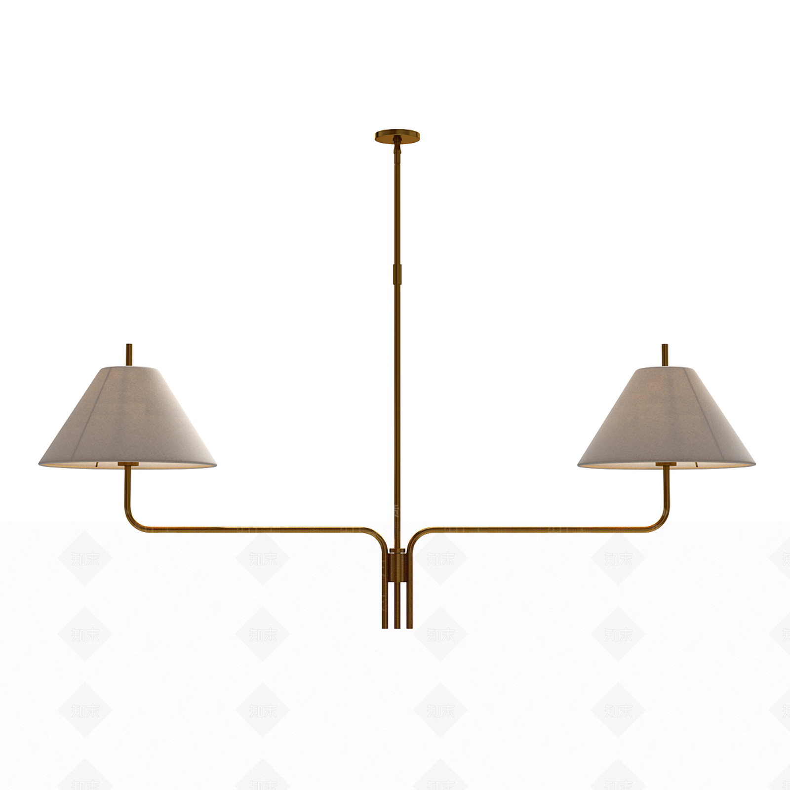 新中式轻奢吊灯3D模型下载【ID:1194860517】