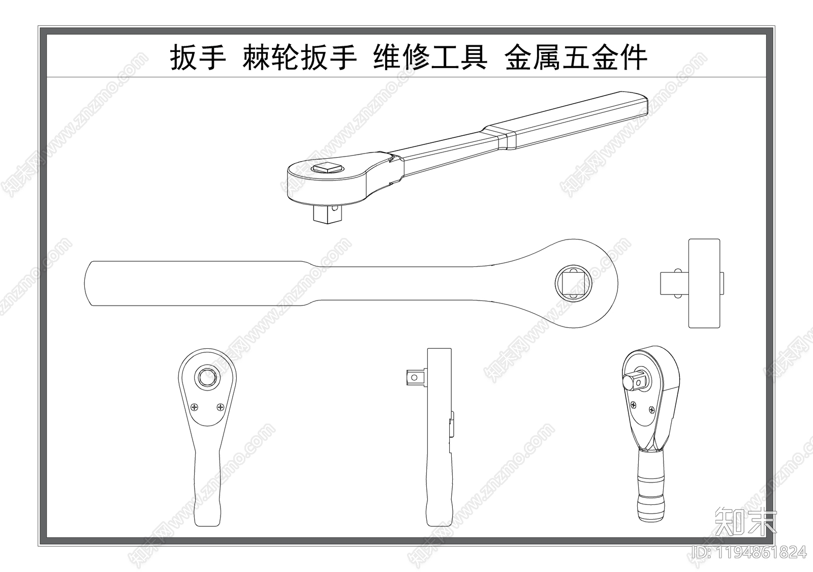 现代五金管件施工图下载【ID:1194861824】