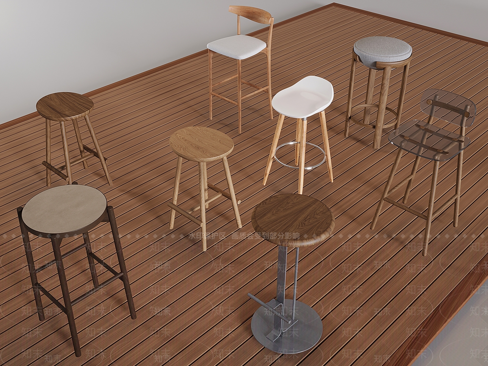 中古吧椅3D模型下载【ID:1194864921】