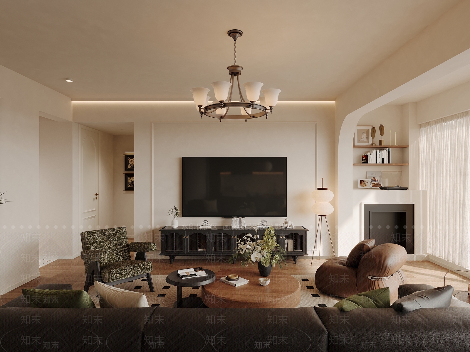 现代客餐厅3D模型下载【ID:1215136143】