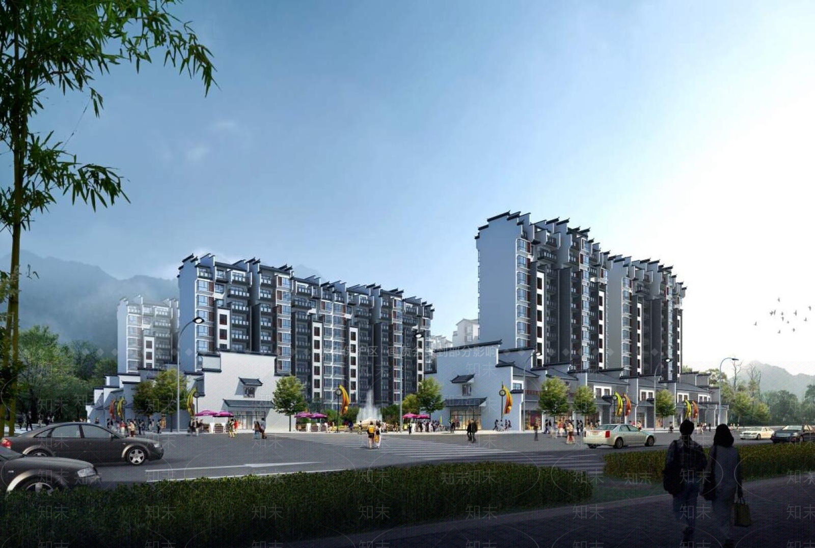 中式高层住宅3D模型下载【ID:1194866809】