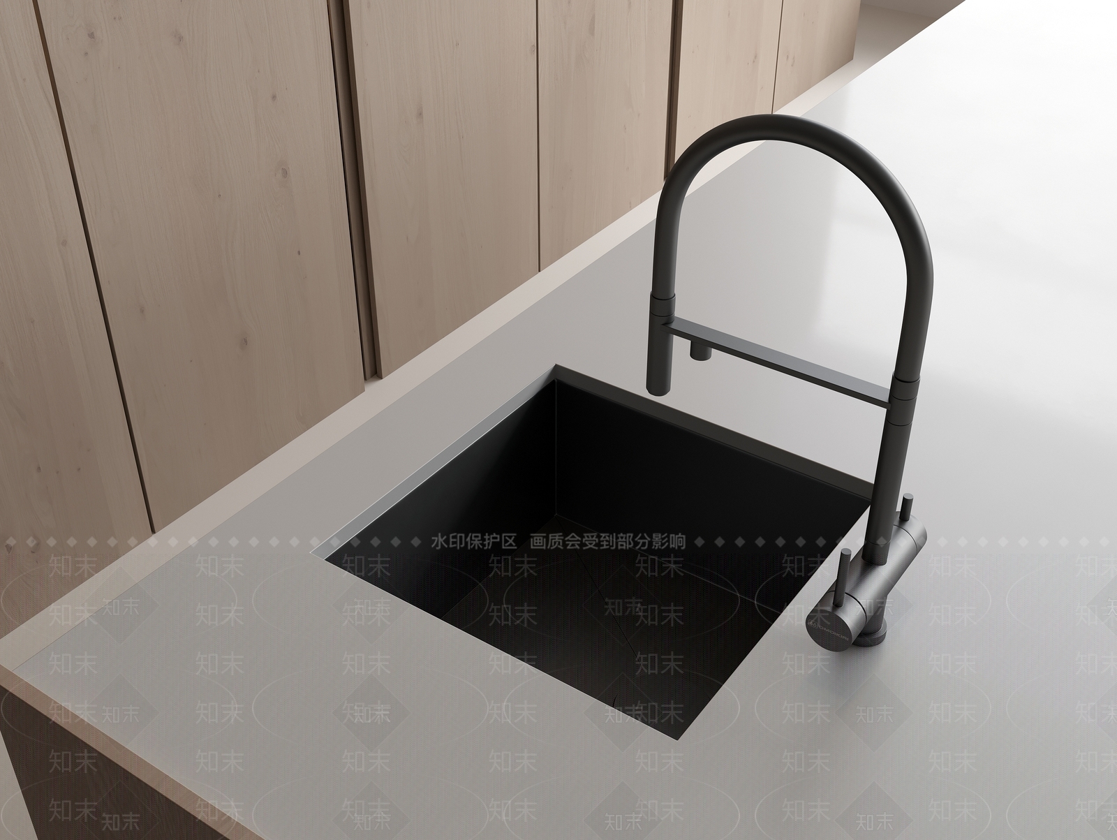 现代水槽SU模型下载【ID:1194869395】