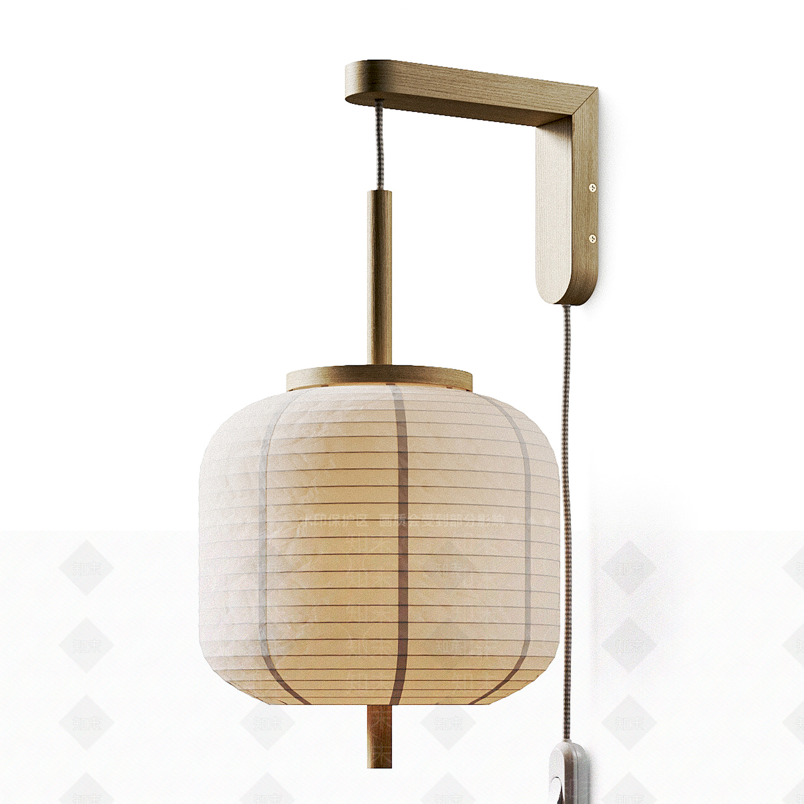 新中式日式壁灯3D模型下载【ID:1194870017】