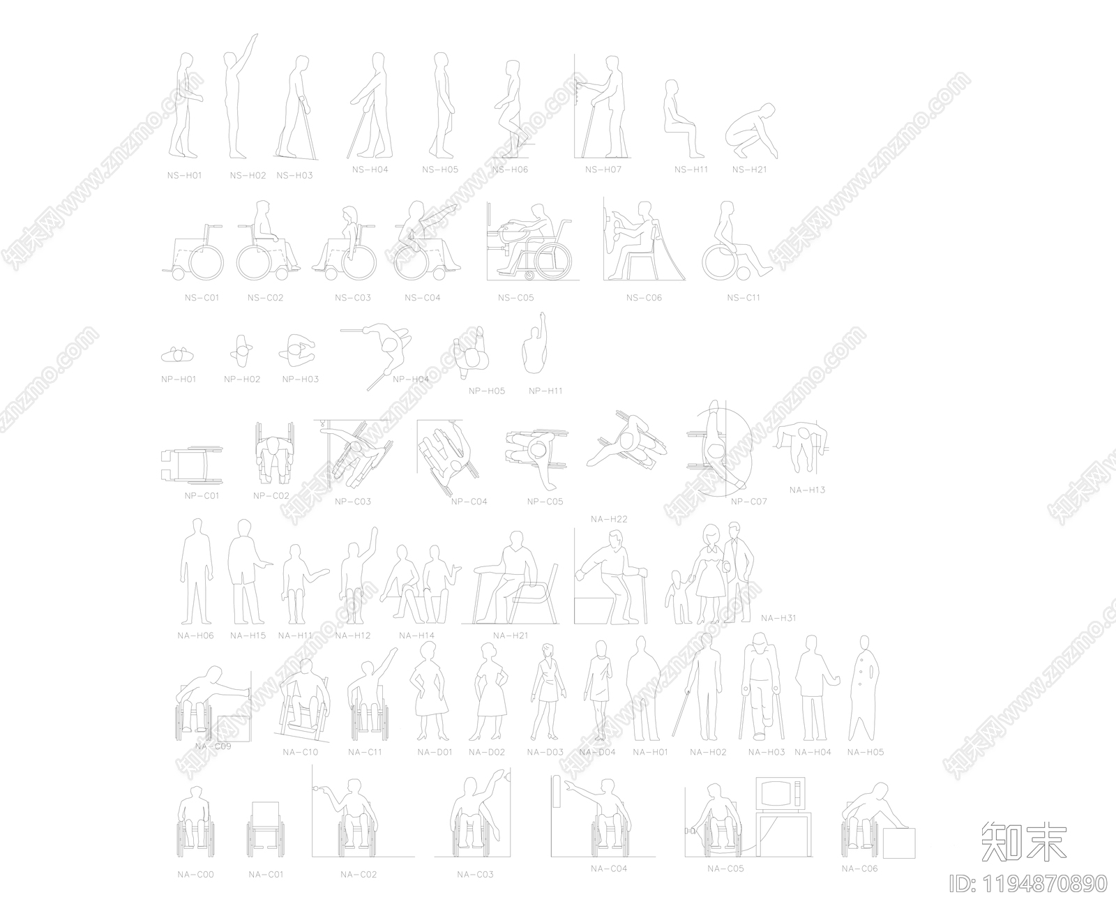 人物施工图下载【ID:1194870890】