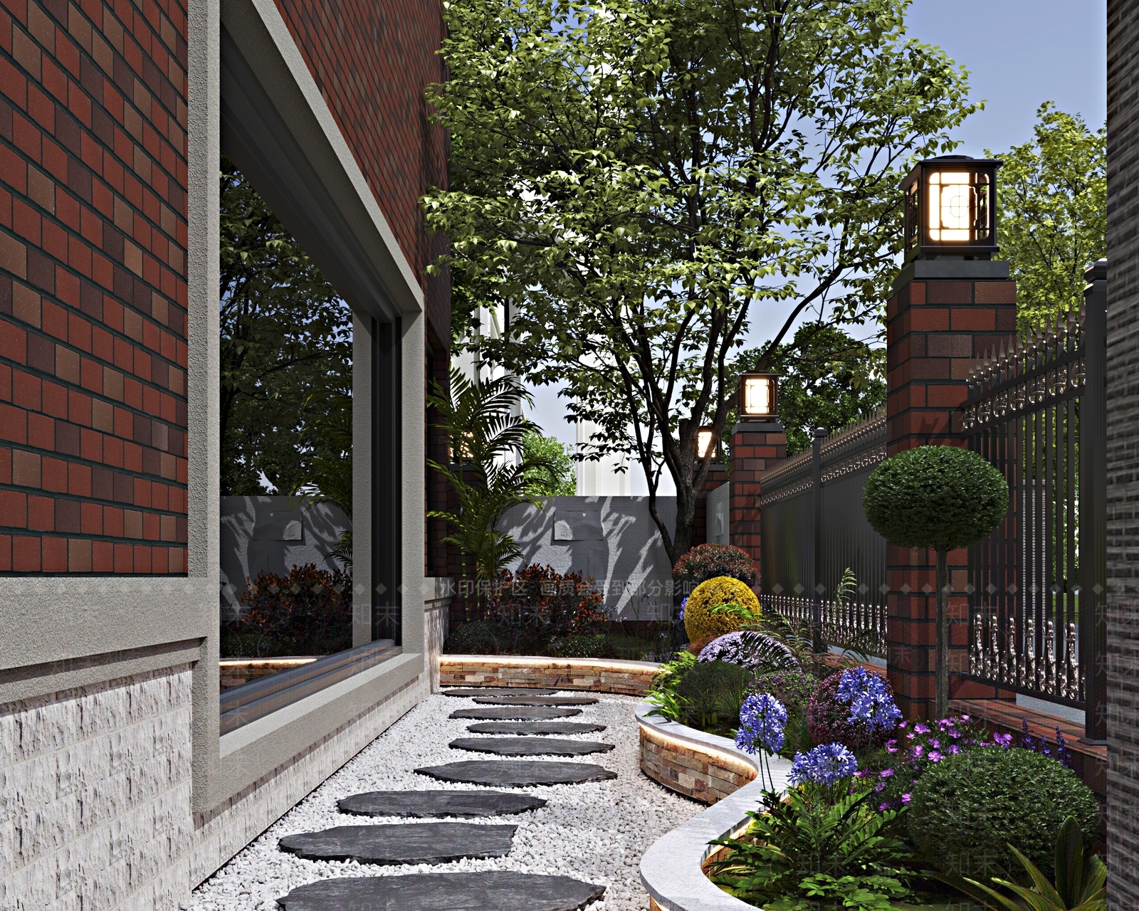 新中式庭院3D模型下载【ID:1194872958】