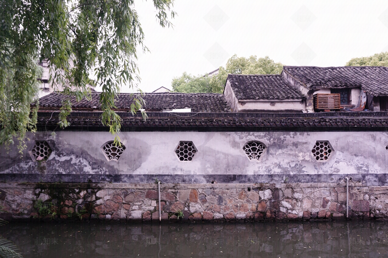 现代新中式街道外景贴图下载【ID:1194873300】